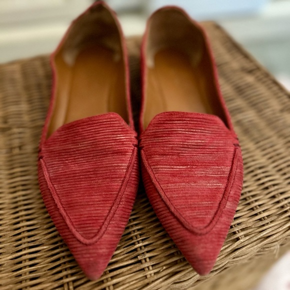 M. Gemi Red Rose Pink Stellato Sacchetto Size 38 US 8 - Picture 1 of 5